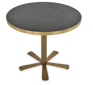 Soho Concept Daisy 5 Star Marble Dining Table - Elegant White Carrara Top With Customizable Metal Base Options Brass,Gold,Black  Soho-concept-dining-chair-13660