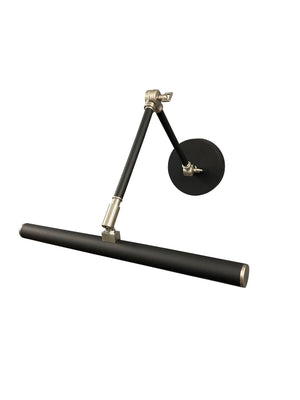 House Of Troy Direct Wire 14" Amelia Picture Lights: Sleek Dimmable Design For Perfect Art Illumination At Home Black,Satin Nickel Metal Daledz14-blksn