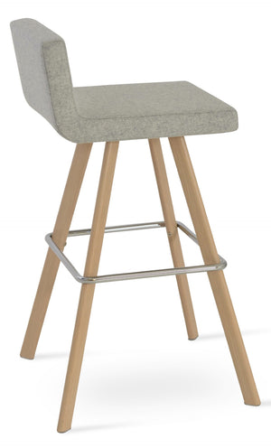 Soho Concept Dallas Wood Barstools & Counterstools: Stylish Fabrics, 10-year Warranty, Perfect For Any Space! Natural,Silver  Soho-concept-dining-chair-11538
