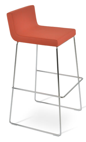 Soho Concept Dallas-pl Stylish Wire Barstools With Durable Plywood Seats & Chic Fabric Options – 10-year Guarantee! Chrome,Orange,Turquoise  Soho-concept-dining-chair-11535