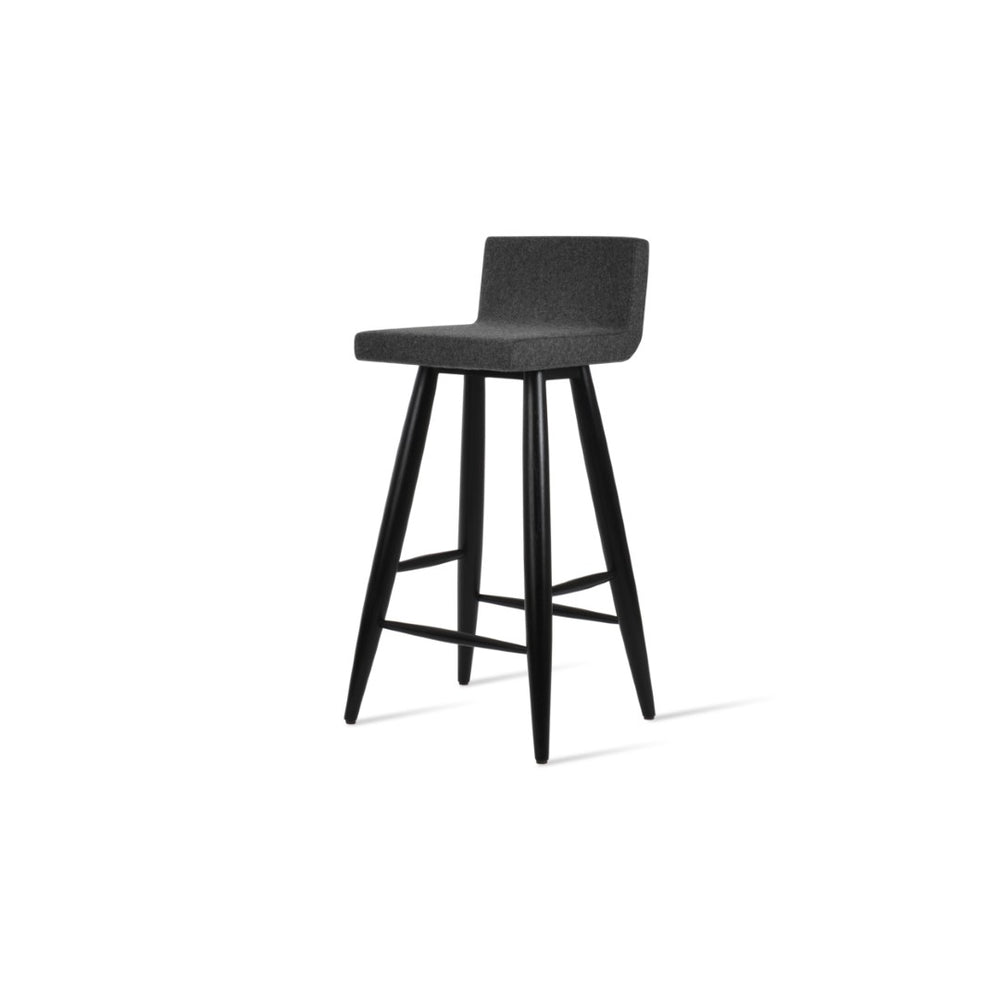 Soho Concept Dallas Baba Barstools & Counterstools - Stylish Camira Blazer Wool, 10-year Guarantee, Dark Grey Dark Grey  Soho-concept-dining-chair-11362