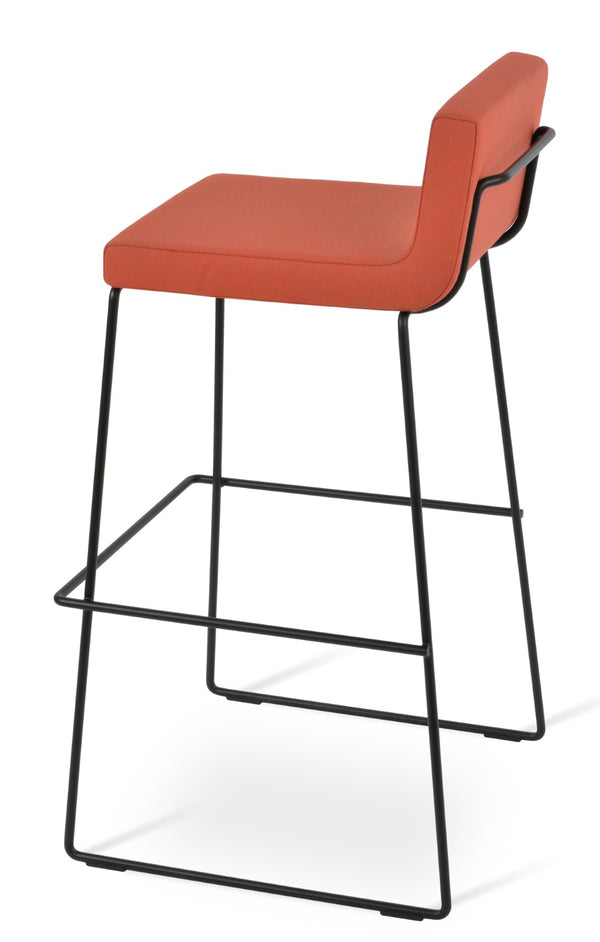 Soho Concept Dallas-pl Stylish Barstools & Counterstools With Plywood Seats - Fabric Options, 10-year Warranty! Black,Orange,Turquoise  Soho-concept-dining-chair-11377
