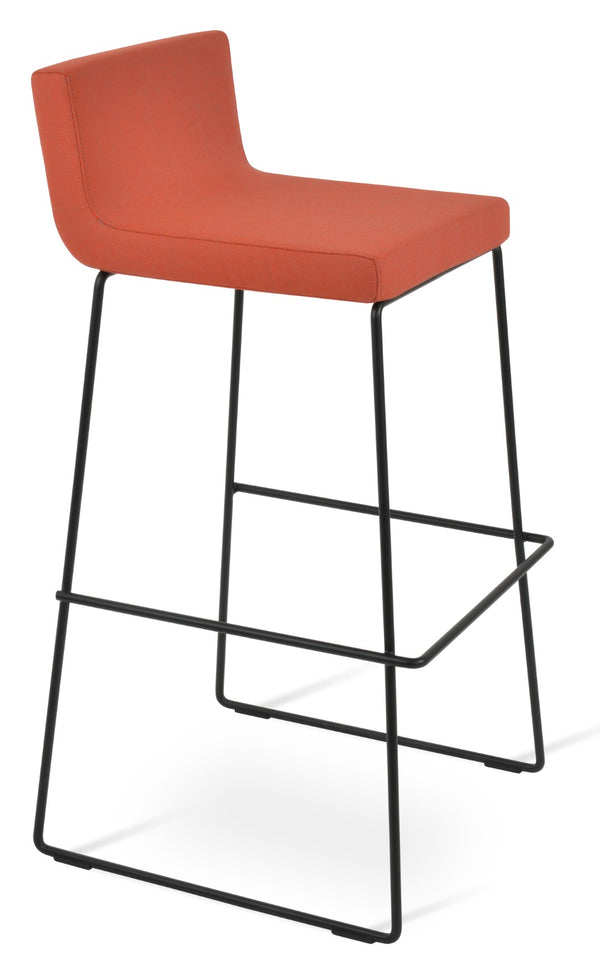 Soho Concept Dallas-pl Stylish Wire Barstools With Durable Plywood Seats & Chic Fabric Options – 10-year Guarantee! Black,Orange,Turquoise  Soho-concept-dining-chair-07744