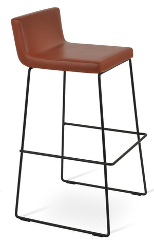 Soho Concept Dallas Wire Handle Barstools & Counterstools - Stylish Leatherette Seats With 2-year Guarantee! Black  Soho-concept-dining-chair-11375
