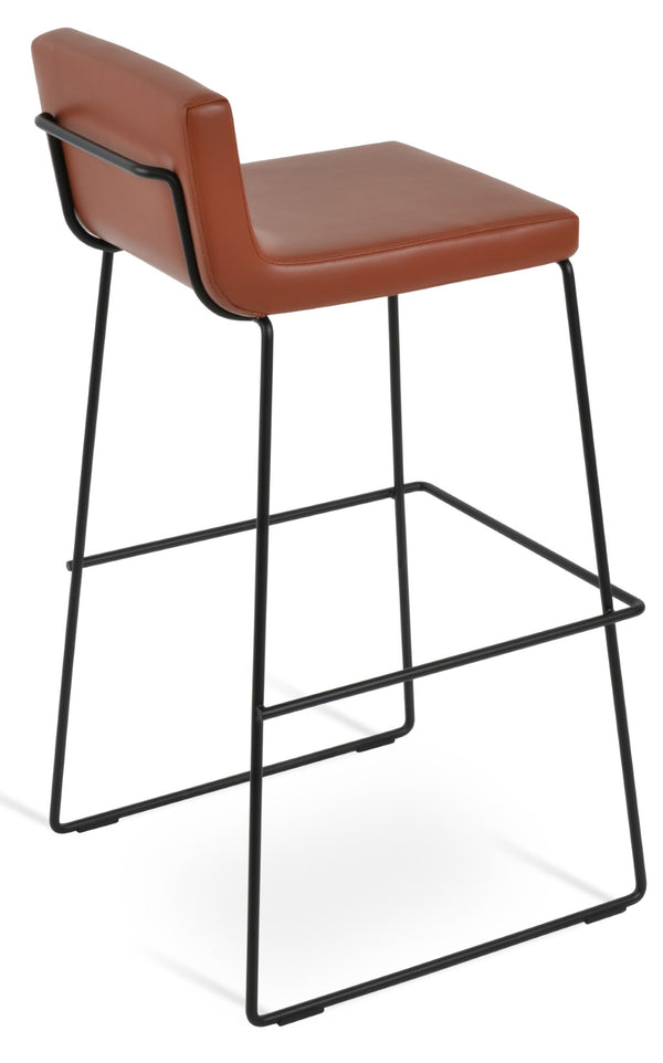 Soho Concept Dallas Wire Handle Barstools & Counterstools - Stylish Leatherette Seats With 2-year Guarantee! Black  Soho-concept-dining-chair-11376