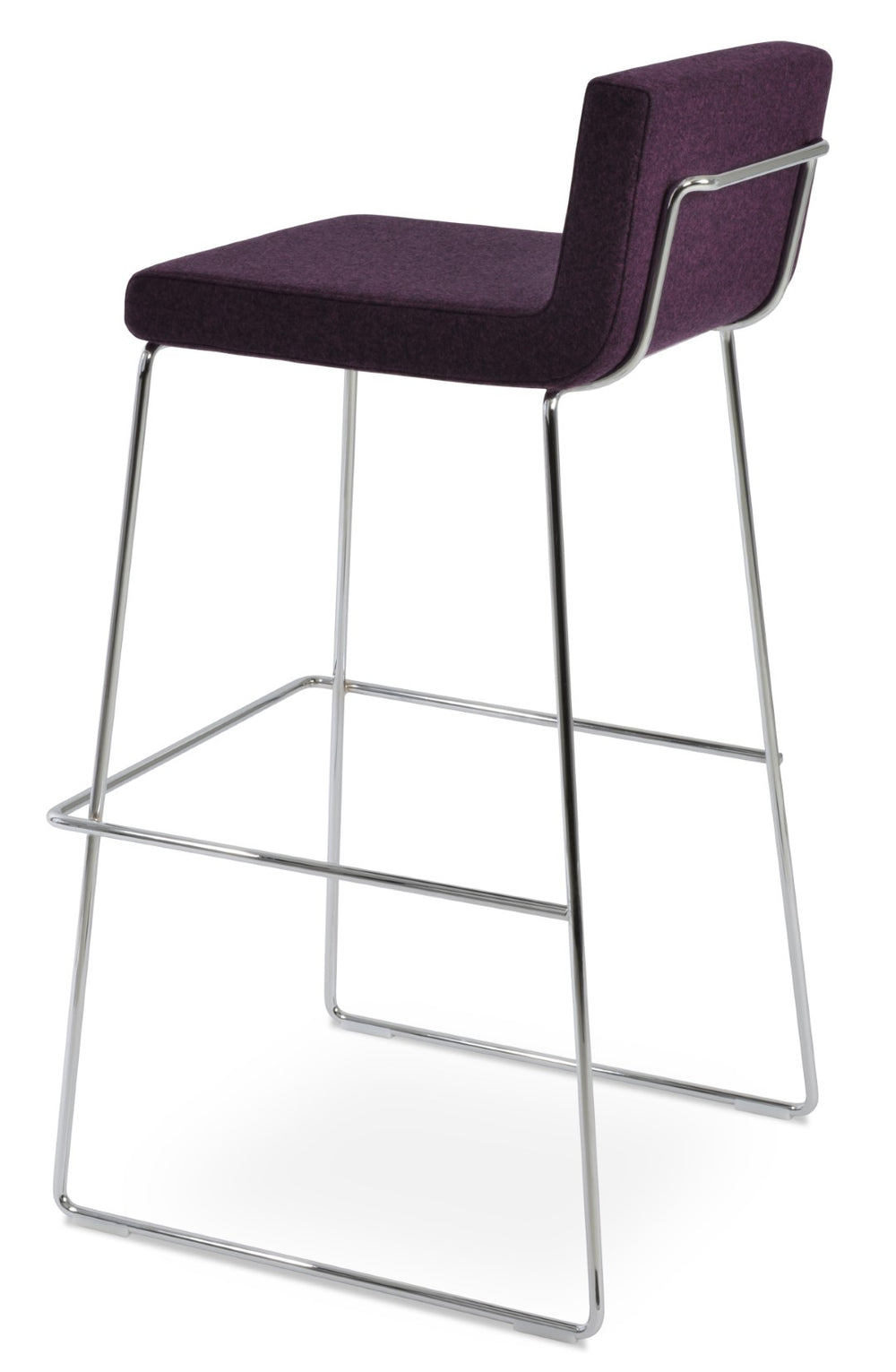 Soho Concept Dallas-pl Barstools & Counterstools - Stylish Chrome Frame, Plywood Seat & Camira Blazer Wool Upholstery Chrome  Soho-concept-dining-chair-11380