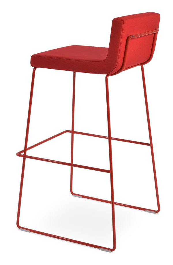 Soho Concept Dallas-pl Stylish Barstools & Counterstools With Plywood Seats - Fabric Options, 10-year Warranty! Red  Soho-concept-dining-chair-11383