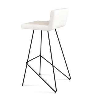 Soho Concept Dallas Cat - Stylish Bar & Counter Stools With Leatherette Finish, 2-year Guarantee, 300 Lb Capacity Black,White  Soho-concept-dining-chair-11364