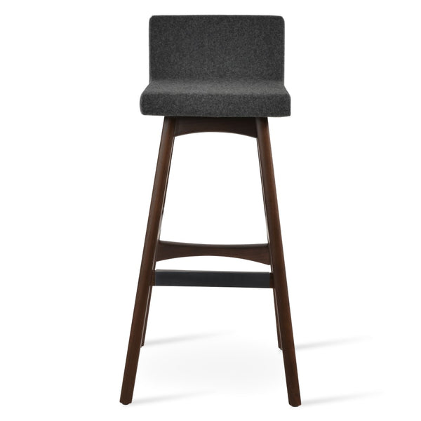 Soho Concept Dallas-pl Premium Wood Barstools & Counterstools With Luxurious Upholstery And 10-year Guarantee Walnut,Dark Grey  Soho-concept-dining-chair-11366