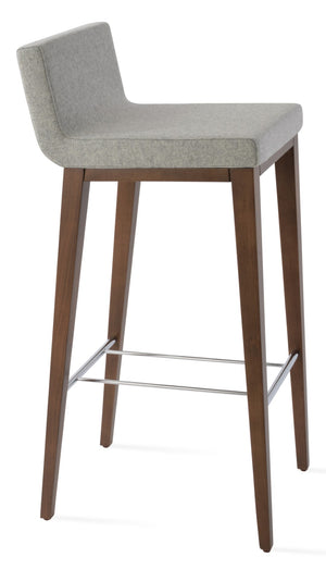 Soho Concept Dallas-pl Premium Wood Barstools & Counterstools With Luxurious Upholstery And 10-year Guarantee Walnut,Silver  Soho-concept-dining-chair-11371
