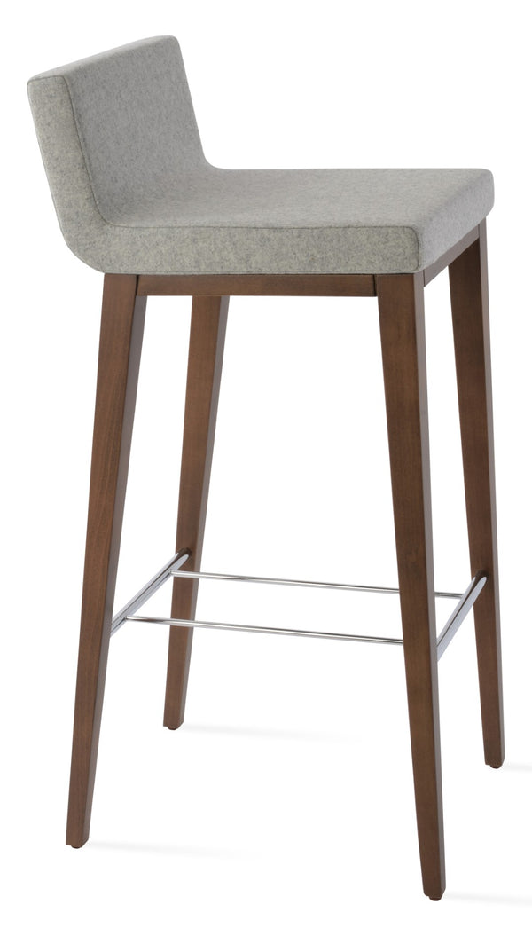 Soho Concept Dallas-pl Premium Wood Barstools & Counterstools With Luxurious Upholstery And 10-year Guarantee Walnut,Silver  Soho-concept-dining-chair-11371
