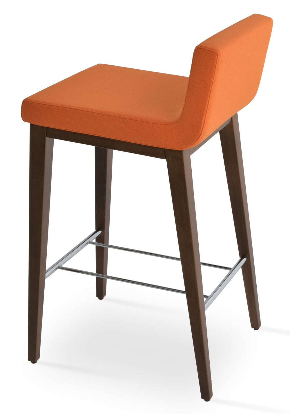 Soho Concept Dallas Wood Barstools & Counterstools: Stylish Fabrics, 10-year Warranty, Perfect For Any Space! Walnut,Orange  Soho-concept-dining-chair-11400