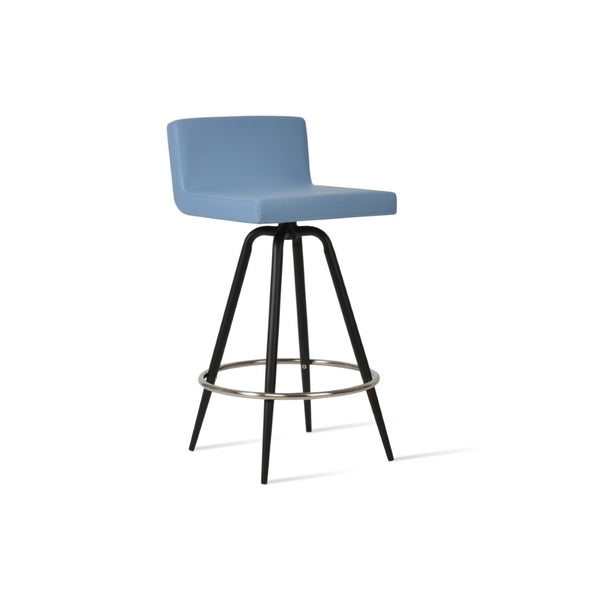 Soho Concept Dallas Mw Barstools & Counterstools - Stylish Leatherette With Memory Swivel Mechanism Option! Black,Blue  Soho-concept-dining-chair-11390