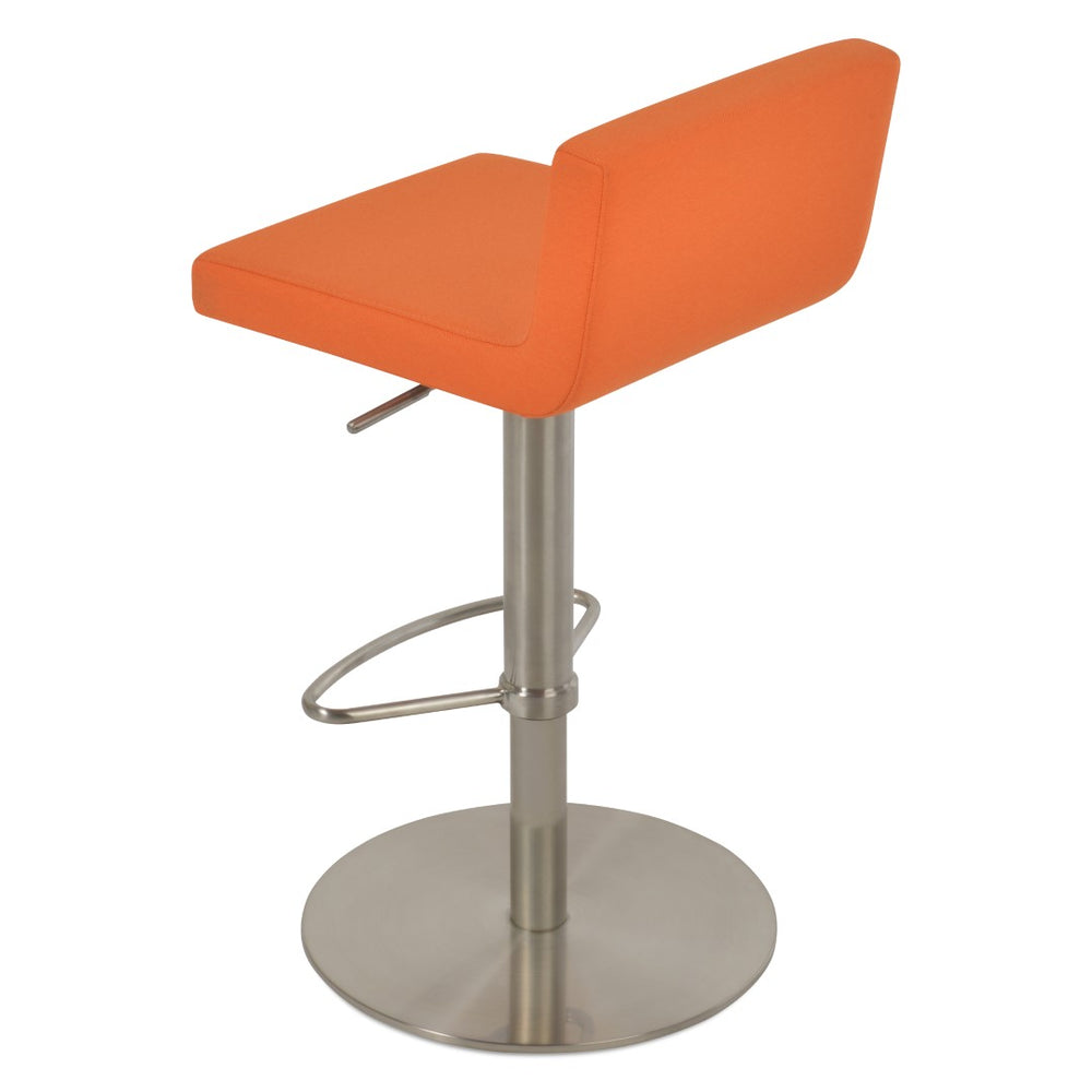 Soho Concept Dallas Piston Barstools & Counterstools - Luxurious Fabrics, Custom Finishes & 10-year Guarantee! Orange  Soho-concept-dining-chair-11412