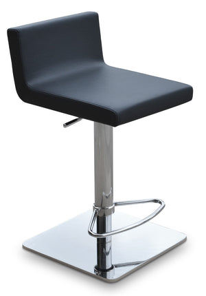 Soho Concept Dallas Piston Barstools & Counterstools - Stylish Leatherette, Adjustable Height & 2-year Warranty! Chrome,Black  Soho-concept-dining-chair-11450