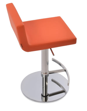 Soho Concept Dallas Piston Barstools & Counterstools - Stylish Leatherette, Adjustable Height & 2-year Warranty! Orange  Soho-concept-dining-chair-11431
