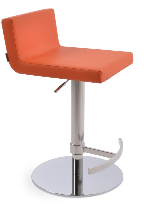 Soho Concept Dallas Piston Barstools & Counterstools - Stylish Leatherette, Adjustable Height & 2-year Warranty! Orange  Soho-concept-dining-chair-07754
