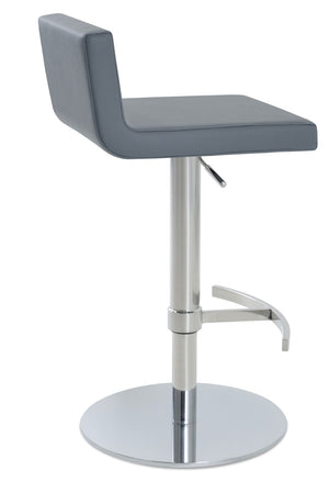 Soho Concept Dallas Piston Barstools & Counterstools - Stylish Leatherette, Adjustable Height & 2-year Warranty! Chrome,Grey  Soho-concept-dining-chair-11437