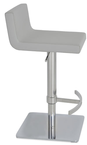 Soho Concept Dallas Piston Barstools & Counterstools - Stylish Leatherette, Adjustable Height & 2-year Warranty! Chrome,Light Grey  Soho-concept-dining-chair-11438