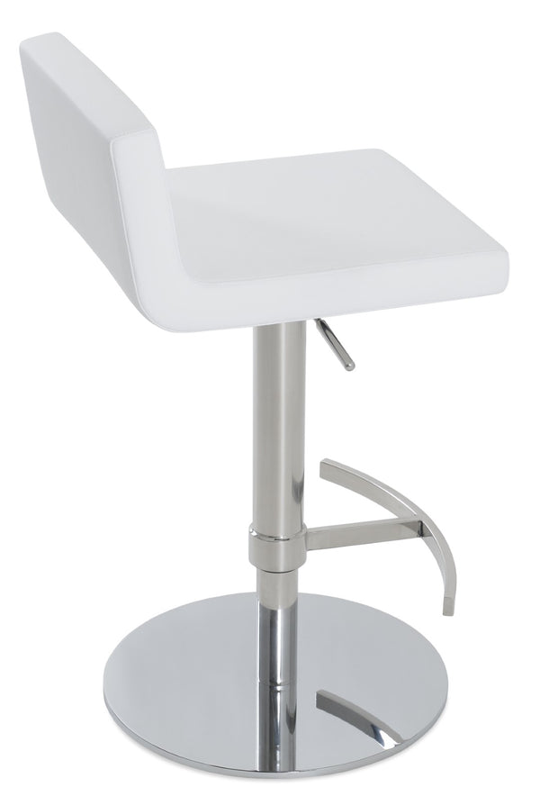 Soho Concept Dallas Piston Barstools & Counterstools - Stylish Leatherette, Adjustable Height & 2-year Warranty! Chrome,White  Soho-concept-dining-chair-11439