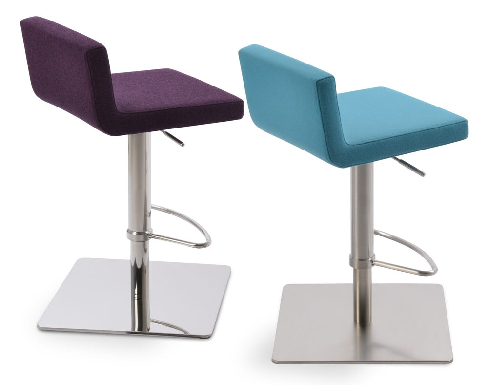 Soho Concept Dallas Piston Barstools - Stylish Turquoise Wool Fabric With 10-year Guarantee & Custom Options! Turquoise  Soho-concept-dining-chair-11427