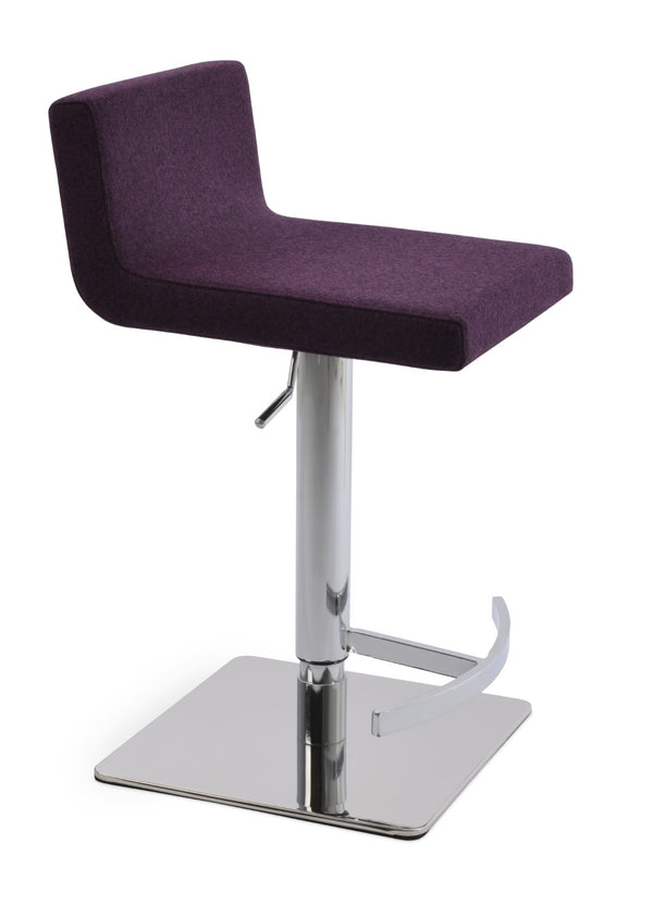 Soho Concept Dallas Piston Barstools & Counterstools - Adjustable Height, Deep Maroon Wool Fabric, 10-year Warranty   Soho-concept-dining-chair-11428