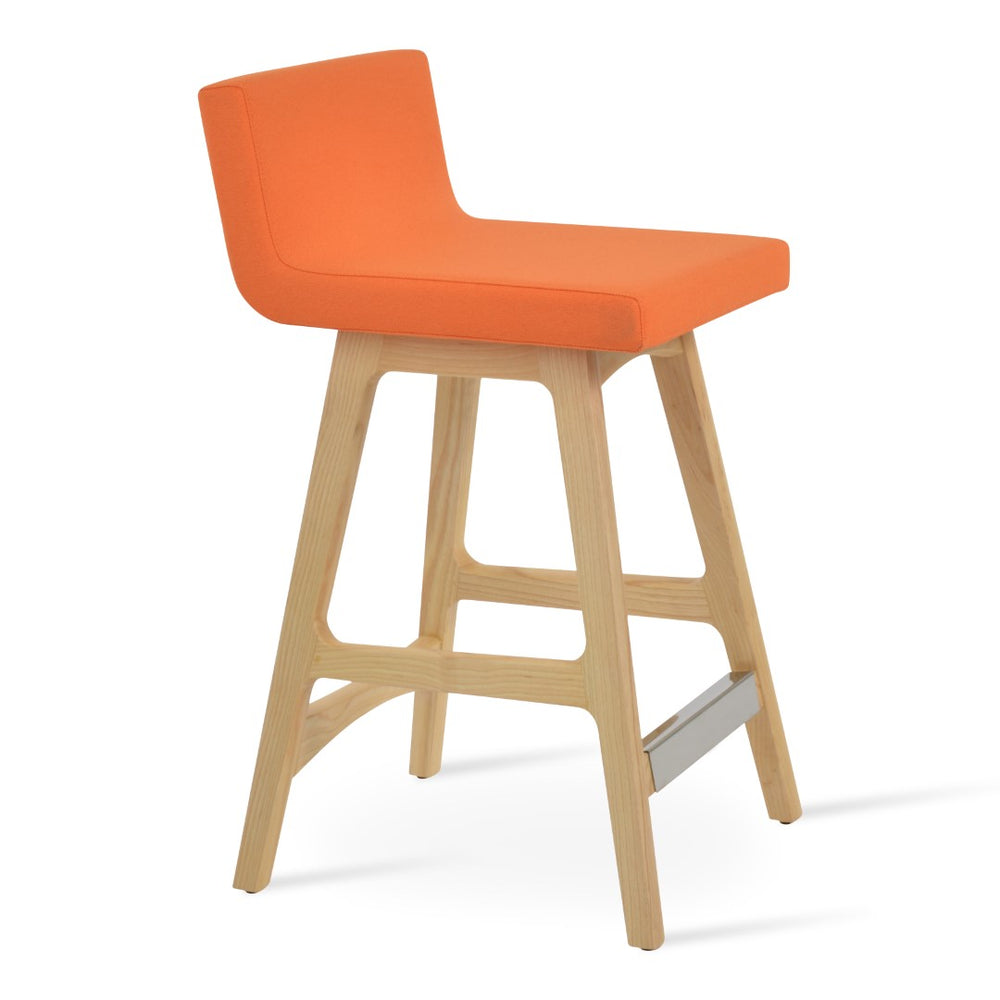 Soho Concept Dallas Premium Wood Barstools & Counterstools - Stylish Fabrics, Custom Finishes, 10-year Guarantee Natural,Ash,Orange  Soho-concept-dining-chair-11454