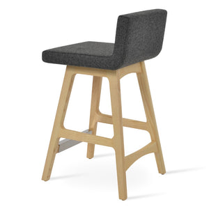 Soho Concept Dallas Pr-wood Barstools & Counterstools - Premium Wool Fabric, 10-year Guarantee, Stylish Options! Natural,Ash,Dark Grey  Soho-concept-dining-chair-11455