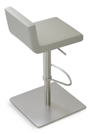 Soho Concept Dallas Piston Barstools & Counterstools - Stylish Leatherette, Adjustable Height & 2-year Warranty! Light Grey  Soho-concept-dining-chair-11445