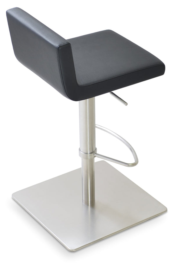 Soho Concept Dallas Piston Barstools & Counterstools - Stylish Leatherette, Adjustable Height & 2-year Warranty! Black  Soho-concept-dining-chair-07756