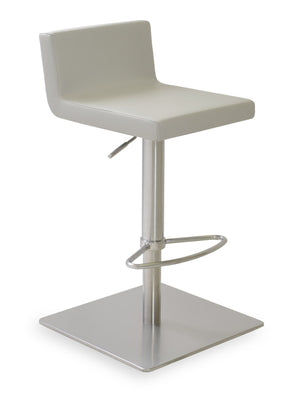 Soho Concept Dallas Piston Barstools & Counterstools - Stylish Leatherette, Adjustable Height & 2-year Warranty! Light Grey  Soho-concept-dining-chair-11442