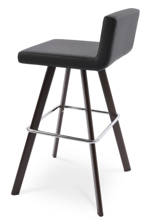 Soho Concept Dallas Wood Barstools & Counterstools - Stylish Leatherette Seating With 2-year Guarantee & Comfort Walnut,Black  Soho-concept-dining-chair-11463