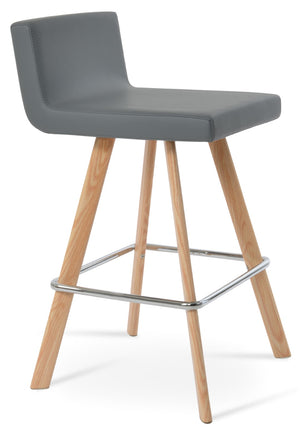 Soho Concept Dallas-pl Wood Barstools & Counterstools - Premium Upholstery, Solid Beech Base, Stylish Design! Natural,Grey  Soho-concept-dining-chair-11465