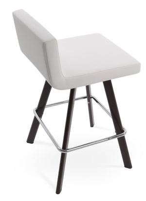 Soho Concept Dallas Wood Barstools & Counterstools - Stylish Leatherette Seating With 2-year Guarantee & Comfort Walnut,White  Soho-concept-dining-chair-11466