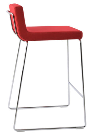 Soho Concept Dallas Wire Barstools & Counterstools – Stylish Boucle, Velvet, Nubuck Fabrics, 10-year Guarantee! Chrome,Red  Soho-concept-dining-chair-11491