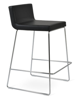 Soho Concept Dallas Wire Handle Barstools & Counterstools - Stylish Leatherette Seats With 2-year Guarantee! Chrome,Black  Soho-concept-dining-chair-11484