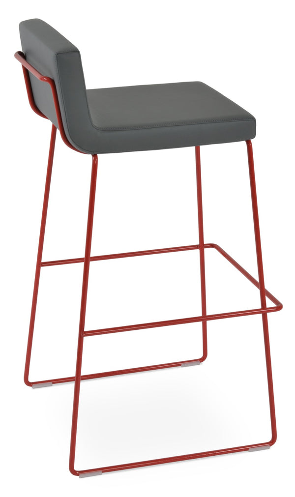 Soho Concept Dallas Wire Handle Barstools & Counterstools - Stylish Leatherette Seats With 2-year Guarantee! Red,Grey  Soho-concept-dining-chair-11493