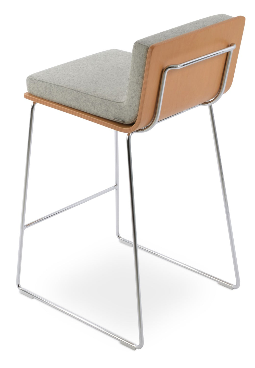 Soho Concept Dallas Wire Barstools & Counterstools - Stylish Camira Era Fabric, 10-year Warranty, Walnut & Turquoise Walnut,Dark Grey  Soho-concept-dining-chair-11497