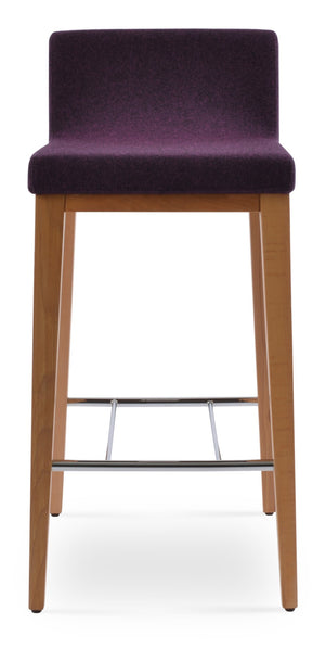 Soho Concept Dallas Wood Barstools & Counterstools - Ergonomic Design, Durable Camira Fabric, 10-year Warranty Natural  Soho-concept-dining-chair-11508