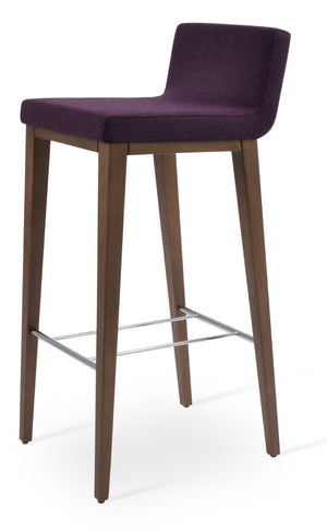 Soho Concept Dallas Wood Barstools & Counterstools - Durable Camira Blazer Wool, 10-year Warranty, Elegant Design Walnut  Soho-concept-dining-chair-07768