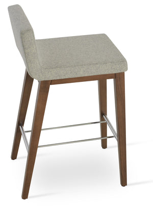 Soho Concept Dallas Wood Barstools & Counterstools: Stylish Fabrics, 10-year Warranty, Perfect For Any Space! Walnut,Silver  Soho-concept-dining-chair-11528