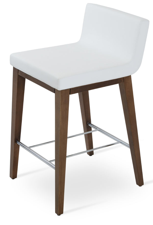 Soho Concept Dallas Wood Barstools & Counterstools - Stylish Leatherette Seating With 2-year Guarantee & Comfort Walnut,White  Soho-concept-dining-chair-11526