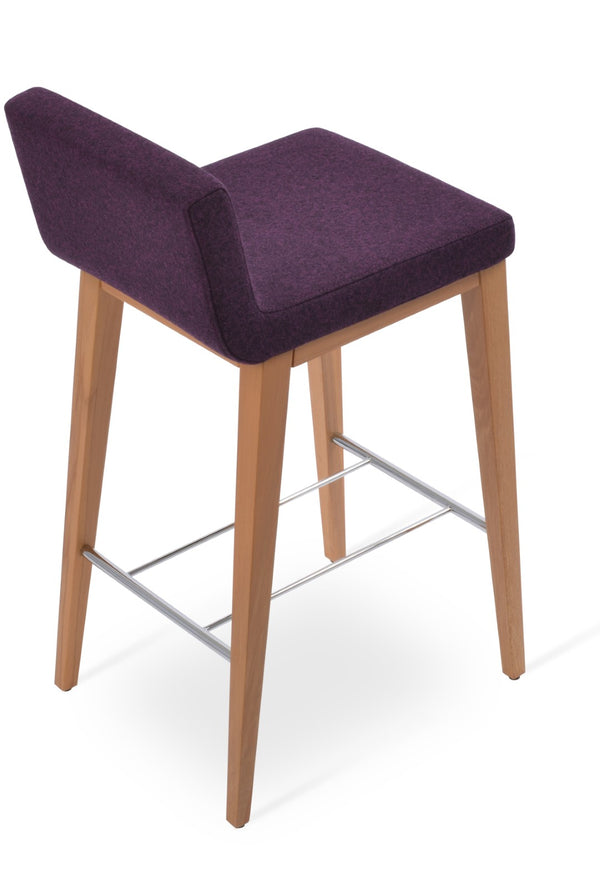 Soho Concept Dallas Wood Barstools & Counterstools - Ergonomic Design, Durable Camira Fabric, 10-year Warranty Natural  Soho-concept-dining-chair-11518