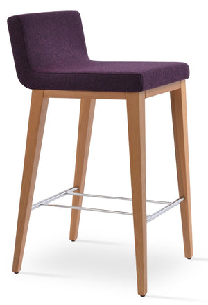 Soho Concept Dallas Wood Barstools & Counterstools - Ergonomic Design, Durable Camira Fabric, 10-year Warranty Natural  Soho-concept-dining-chair-06669