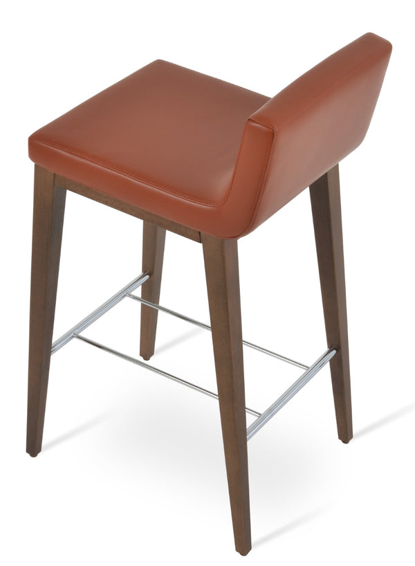Soho Concept Dallas Wood Barstools & Counterstools - Stylish Leatherette Seating With 2-year Guarantee & Comfort Walnut  Soho-concept-dining-chair-11516