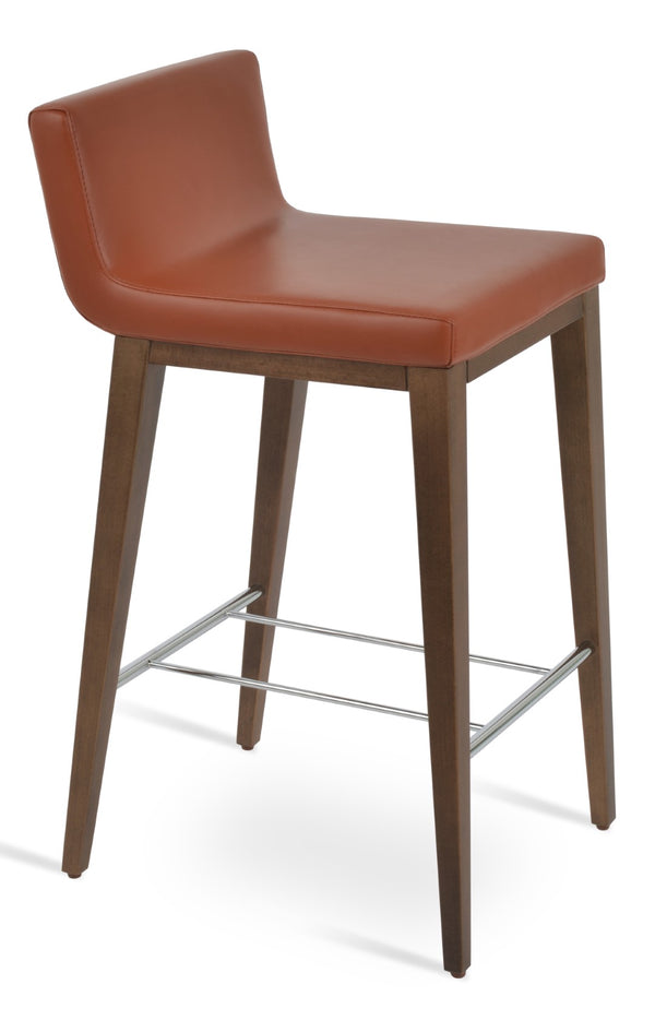 Soho Concept Dallas Wood Barstools & Counterstools - Stylish Leatherette Seating With 2-year Guarantee & Comfort Walnut  Soho-concept-dining-chair-07769