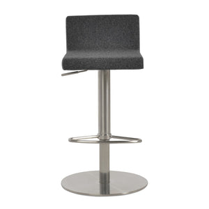 Soho Concept Dallas Piston Barstools And Counterstools - Premium Camira Wool, Adjustable Height, 10-year Warranty Dark Grey  Soho-concept-dining-chair-11321