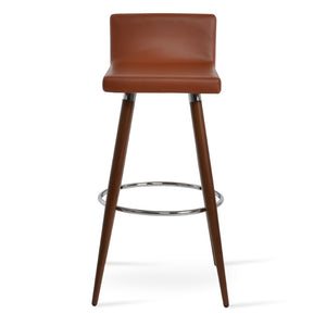 Soho Concept Pera Ana Collection Barstools – Stylish Leatherette Seats, Durable Metal Base, 2-year Guarantee, 300 Lbs Capacity Black,Gold  Soho-concept-dining-chair-07730