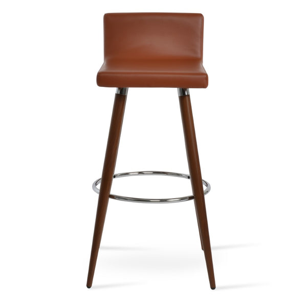 Soho Concept Pera Ana Collection Barstools – Stylish Leatherette Seats, Durable Metal Base, 2-year Guarantee, 300 Lbs Capacity Black,Gold  Soho-concept-dining-chair-07730