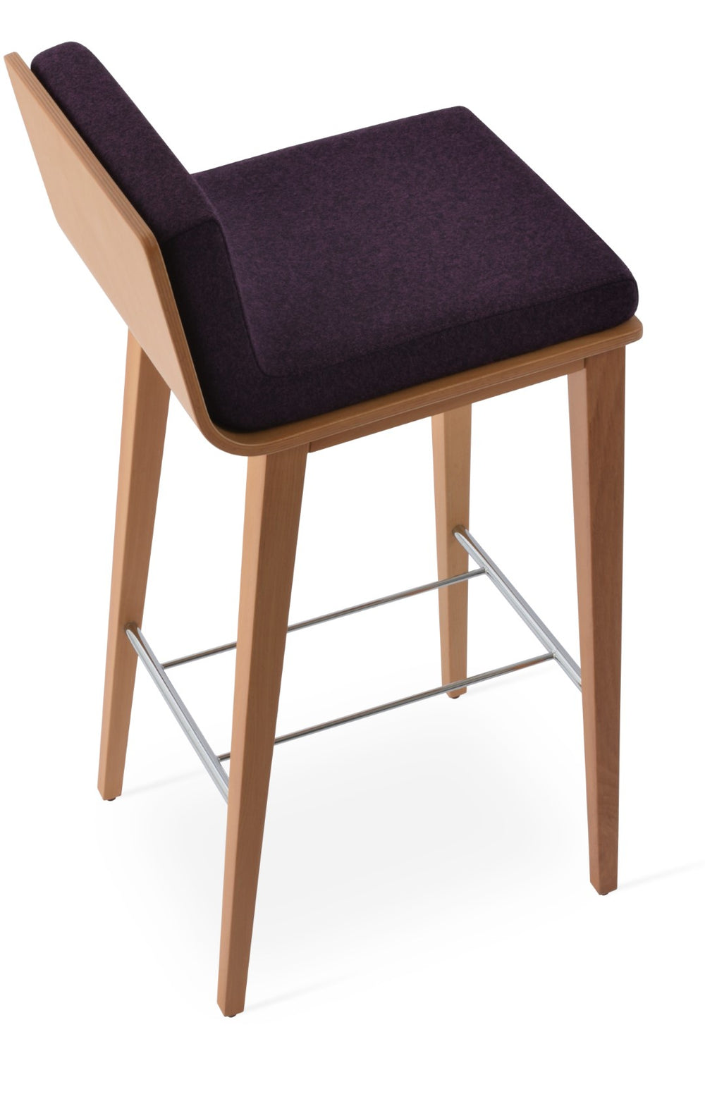 Soho Concept Dallas-pl Premium Wood Barstools & Counterstools With Luxurious Upholstery And 10-year Guarantee Walnut,Silver  Soho-concept-dining-chair-11358